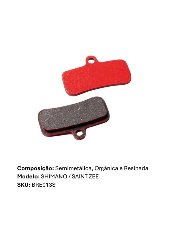 Pastilha de Freio Bicicleta Modelo Shimano Saint Zee