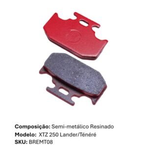 Pastilha Freio Traseira XTZ 250 Lander/Ténéré
