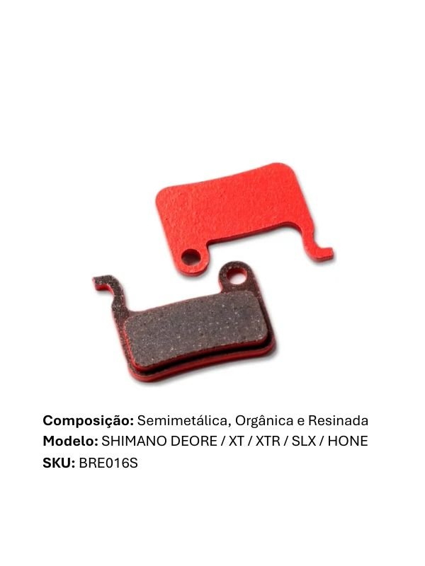 Pastilha Freio de Bicicleta Modelo Shimano M965/xtr
