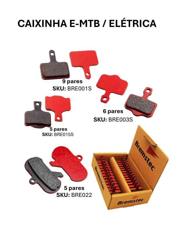 Caixinha Bremstec – E-MTB / Elétrica (25 Pares de pastilhas de Freio)